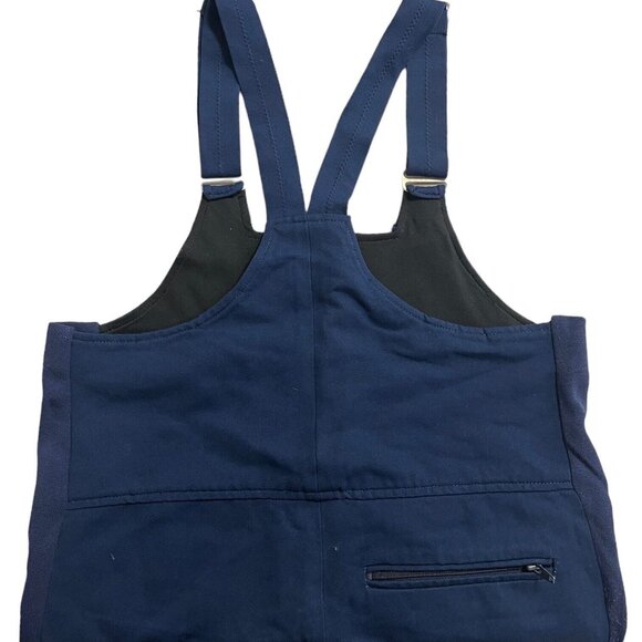 VTG Edelweiss Blue Work Outdoor Bibs Active Ski Overalls Stretch US Womens 36-38 - Picture 8 of 16